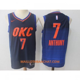 Maillot NBA Oklahoma City Thunder Carmelo Anthony 7 Nike 2017-18 Bleu foncé Swingman - Homme